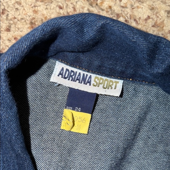 Adriana Sport 24w Dark Blue Denim Jacket - Picture 2 of 3
